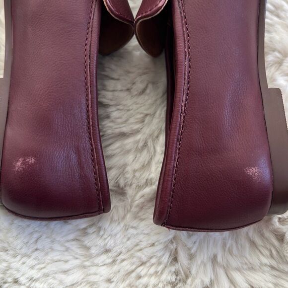 Madewell The Lacey Loafer in Leather Cabernet Size 5 - Picture 6 of 12